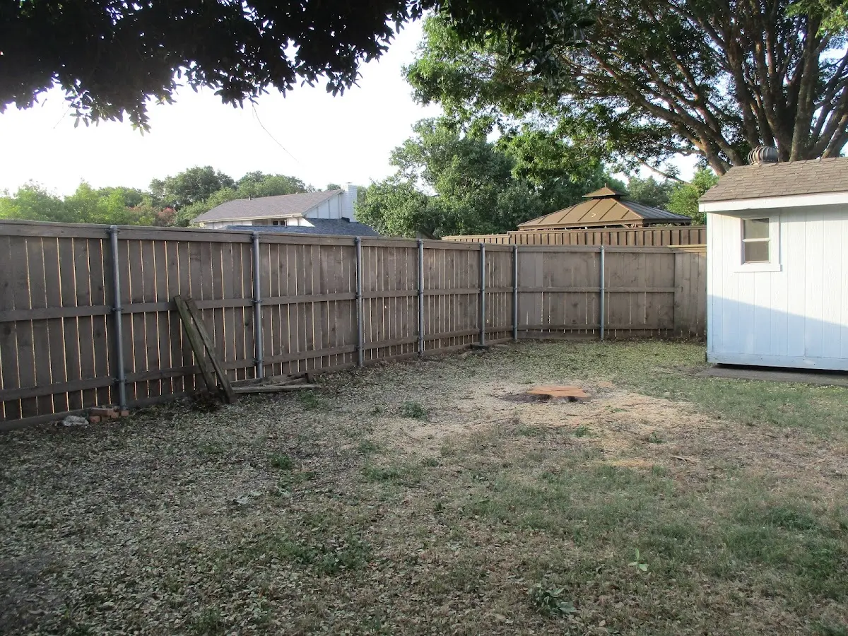 Cleared yard after professional tree removal in Hanover